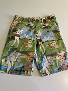 Loudmouth Golf Mens 34 Golfing Woman Designed LM Golf Shorts no flaws