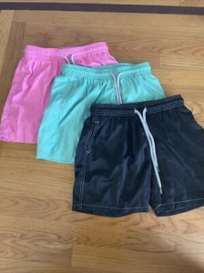 Lot Of 3 PreOwned Retromarine Little Boys Blk,pink,GRN Swim Shorts Size XXL - Picture 1 of 12