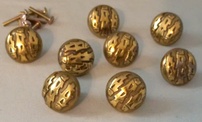 LOTE B - (8) PERILLAS DE GABINETE CON PATRÓN DE PECES HICKORY HERRAJES SOUTHWEST LODGE VERDE Foto 1 de 4