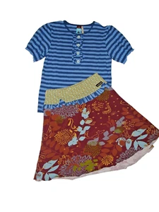 Matilda Jane 12 EUC Charmer Top Zanzibar Skirt Heart Soul Pride Character Counts - Picture 1 of 3
