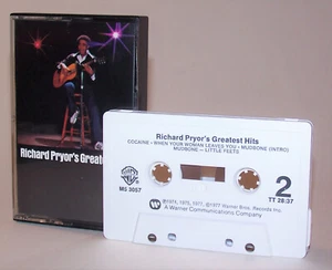 Vintage 1977 Richard Pryor's Greatest Hits Warner Bros. Cassette Tape - Imagen 1 de 7