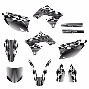 Kit de calcomanías de gráficos personalizados KX 250F 2009 2011 2012 para Kawasaki #2500 metal - Imagen 1 de 2