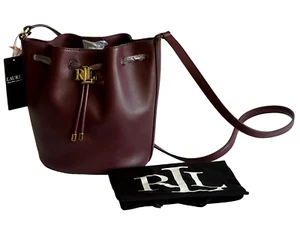 Lauren Ralph Lauren Medium Andie Leather Tote Cross Body Bag Msrp $295 - Picture 1 of 7