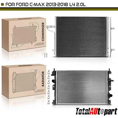 Комплект охлаждения радиатора и конденсатора переменного тока для Ford C-Max 2013-2018 L4 2,0 л поперечный поток - Изображение 1 из 4