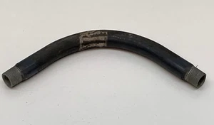 1/2" PVC Coated Rigid Conduit Elbow Male to Male - Picture 1 of 3