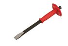 Genius Tools 3/4' Hex Shank, 22mm Flat Chisel with Handle Guard - 563822P
