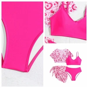 Kids Set Diving Costume Bathing Beachwear Holiday Wetsuit Hawaiian Outfits Boho - Picture 1 of 20