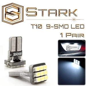 2x Bombillas LED blancas 168 194 2825 9-SMD para luces de matrícula para Malibu - Imagen 1 de 2