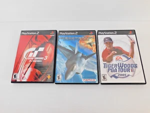 Ace Combat 4 Shattered Skies - Tiger Woods 2001 - Gran Turismo 3 A-Spec PS2 Spiel - Bild 1 von 5