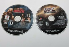 UFC Throwdown and TNA Impact PS2 Disc Only