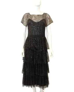 Marchesa Notte Black Maxi Dress - UK8 - Picture 1 of 5