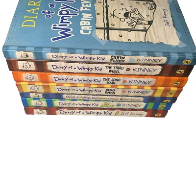 Diary of a Wimpy Kid 7 Book Bundle Jeff Kinney See Pics - Image 1 of 4