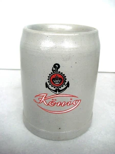 Originaler Werbe-Bierkrug 0,5 Liter "KÖNIG PILSENER BRAUEREI DUISBURG" Werbung - Bild 1 von 2