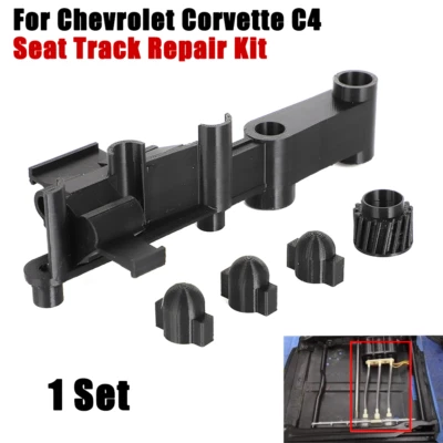 1 conjunto kit de reparo de mecanismo de pista de assento para Chevrolet Corvette C4 impresso em 3D preto - Imagem 1 de 4