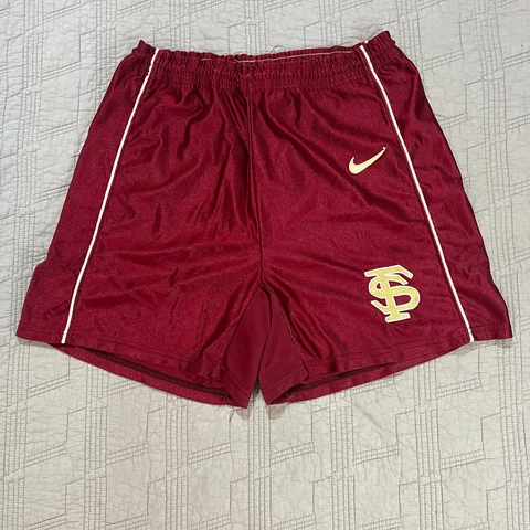 Vintage Y2K Nike Team Issue Florida State Seminoles FSU Basketball Shorts Med 32 Cover