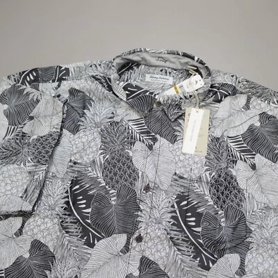 Tommy Bahama The Coconut Point Monstera Montage Shirt Floral Black 4XLB $138 - Image 1 of 4