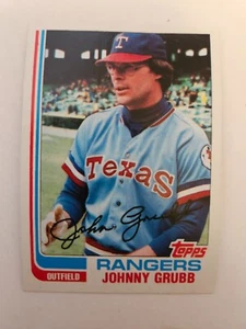 1982 TOPPS JOHNNY GRUBB #496 NM - Foto 1 di 1