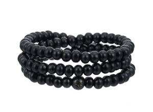 108 Black Sandalwood Beads Mala Meditation Prayer Necklace / Bracelet