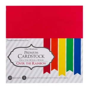Core'dinations Premium Cardstock Smooth Over the Rainbow 12" x 12" 20 Sheets - Picture 1 of 1
