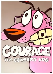 CORAGE THE COBARDE DOG * ACEO personalizado * Novedad * SERIE DE DIBUJOS ANIMADOS * Tarjeta de arte - Imagen 1 de 1