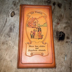 Photo Album Vintage Faux Leather Where Love Abides Happiness Abounds 72 Pictures - Picture 1 of 6