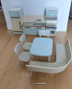 Crailsheimer Puppenhaus Möbel Set Küche Esszimmer 60er Vintage - Bild 1 von 4