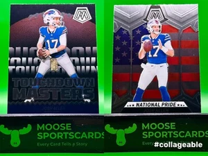 2024 Panini Mosaic Football Josh Allen 2-Card Lot  - Bild 1 von 6