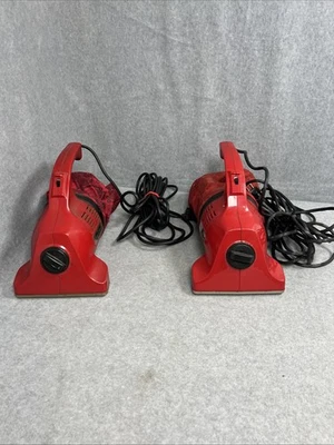 (2) Aspiradora de Mano Royal Dirt Devil Modelo 103 ROJA Probada LEER De Colección Foto 1 de 4