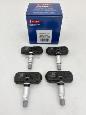 4X DENSO TPMS Tire Pressure Monitor Sensor For 2007-2011 Honda CRV 42753-SWA-A03 - Image 1 of 4