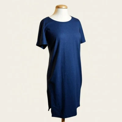 Socialite Indigo T-Shirt Dress Women’s Medium NWT Soft Stretch Short Sleeve - Image 1 of 4