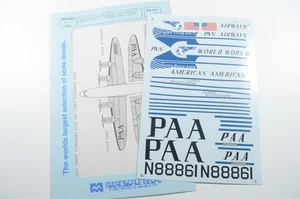 Decalcomania Microscala 1/72 Pan American World Airways Lockheed Constellation - 72-382 - Foto 1 di 1