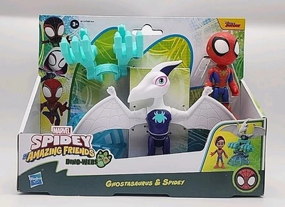Паук и его удивительные друзья Dino Webs Ghostasaurus и Паук Spiderman новый - Изображение 1 из 4
