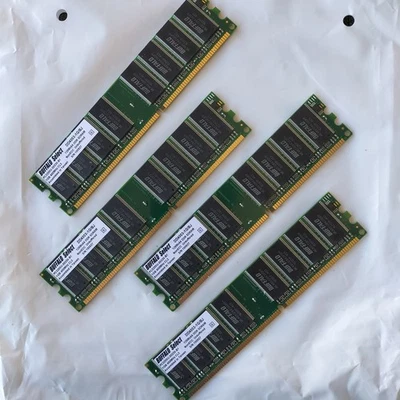 RAM 4GB 4x1GB DDR400 PC3200 CL3 200MHz Buffalo Melco PC3200U-30330-B1 128x64 - Imagen 1 de 4