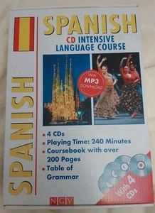 Intensive Language Course Learn Spanish with 4 CDs and MP3 Player - Imagen 1 de 3