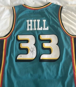 Grant Hill signed Autogramm Trikot Detroit Pistons Basketball HOF PSA/DNA - Bild 1 von 5