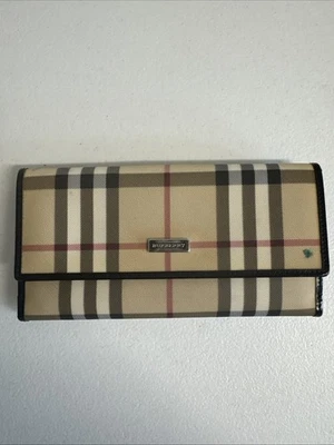 Auténtico Bolso de Mano BURBERRY Beige Nova Check Nylon Logo Placa Segundo Dañado Foto 1 de 4