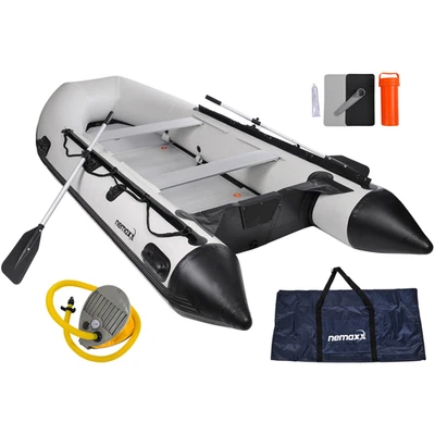 NEMAXX® gommone 380 cm 7 posti con remi, pompa e borsa da trasporto - Bild 1 von 4