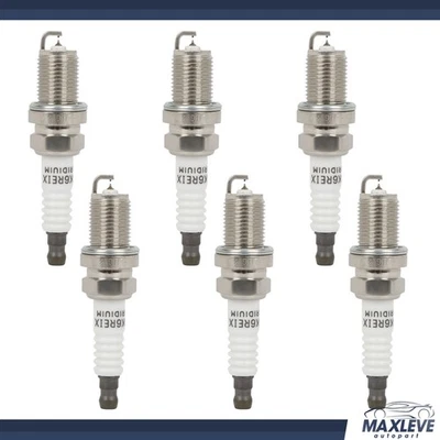 6Pcs Iridium Spark Plugs For Audi A6 2009-11 Mercedes-Benz C32 AMG 2003-04 3.2L Foto 1 de 4