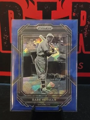 2023 Panini Prizm Babe Herman Blue Ice Prizm #221 Brooklyn Dodgers - Image 1 of 2