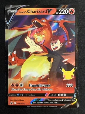 Lance's Charizard V SWSH133 SWSH: Sword & Shield Promo Cards Holo NM - Image 1 of 4
