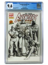 Avengers Invaders #10 Alex Ross Sketch Variant CGC Graded 9.6 Dynamic Forces