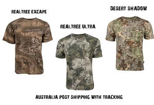 REALTREE Camouflage Hunting Fishing Camping Hiking Performance Tshirt Cotton 4XL - Picture 1 of 8