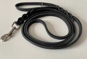 Shwann Heavy Duty Leather Braided Dog Leash, Brown 6ft x 3/4 " Purely Handmade - Picture 1 of 9