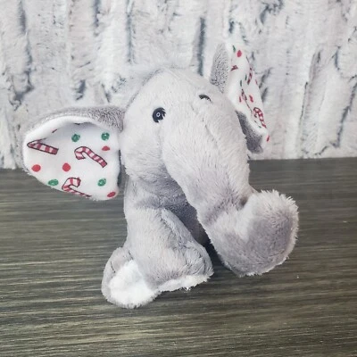 Target 2007 St. Jude Peluche Gris Elefante Navidad Bastón de Caramelo Orejas Bordadas  Foto 1 de 4