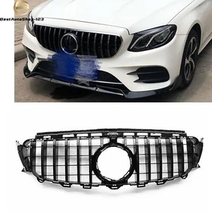 Front Grille Grill Black Fit For GT R E Class W213 E200 E250 E300 E43 2016-2020 - Picture 1 of 9