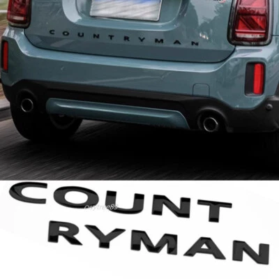 Insignia de maletero emblema de coche 3D cola automática negra para MINI Cooper Countryman R60 F60 Foto 1 de 2