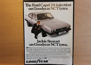 Original CAPRI Mk3 JACKIE STEWART magazine advert frame-ready wall-art flat-pack - Picture 1 of 1