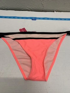 XHILARATION JUNIORS TALLA L BIKINI PARTE INFERIOR Cheeky NARANJA Rosa Melocotón TRAJE DE BAÑO - Imagen 1 de 3