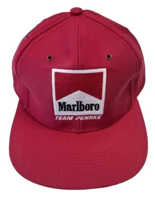 Team Penske Vintage Marlboro Branded Indy Car Hat. Clean Never Worn. 1990’s. - Image 1 of 4