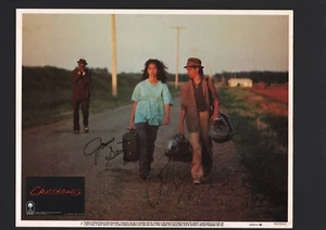 Tarjeta de vestíbulo con autógrafo firmado de Jami Gertz y Ralph Macchio - Crossroads - Imagen 1 de 1